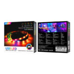 SMART Ταινίες LED RGB 5050 USB KAKUSIGA με Τηλεχειριστήριο 4m - Image 3