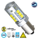 GLOBOSTAR® BA9S-T4W 81295 Λάμπα Ba9S T4W CANbus LED 3.5W 760lm 360° DC 12V IP20 Ψυχρό Λευκό 6000K - 16 x CREE XBD Chip - Μ1.1 x Π1.1 x Υ4cm - 1 Χρόνο Εγγύηση