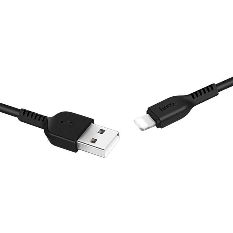 GER-X20 HOCO X20 Flash Καλώδιο Lightning Φόρτισης & DATA 2m, Black - Image 1