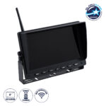 GloboStar® 86069 Έγχρωμη Οθόνη 9" WiFi για Αυτοκίνητο - Φορτηγό DC 12-24V - για Σύνδεση έως 4 WiFi Κάμερες 1080P HD Οπισθοπορείας - Μαύρο
