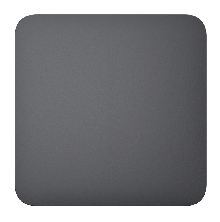 8e5933a5-b801-45e8-b36d-810ce17185be.png Ajax Solo Button (1 Gang/2 Way) Graphite - Image 1