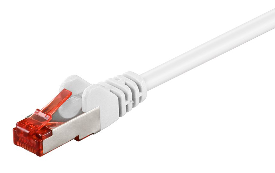 93511 GOOBAY καλώδιο δικτύου 93511, CAT 6 S/FTP, copper, 250MHz, 7.5m, λευκό - Image 1