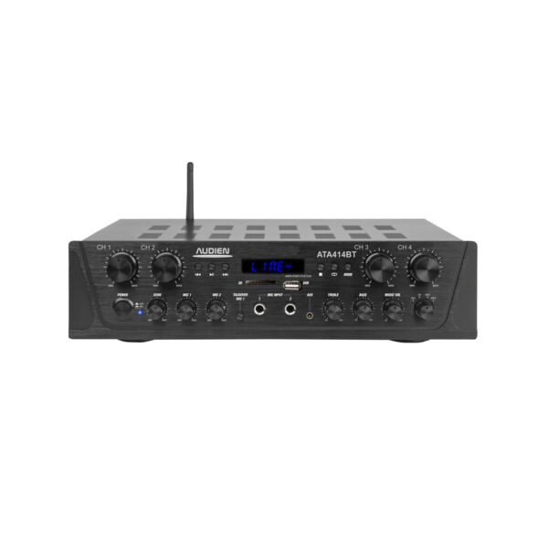 ATA414BT — Ενισχυτής Hi-Fi 4 stereo καναλιών (8 ηχείων), Bluetooth/USB/SD