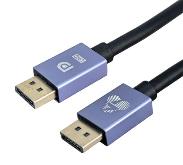 POWERTECH καλώδιο DisplayPort CAB-DP073, 8K/60Hz, 48 Gbps, 2m, μαύρο