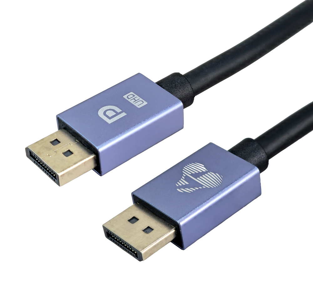 CAB-DP073 POWERTECH καλώδιο DisplayPort CAB-DP073, 8K/60Hz, 48 Gbps, 2m, μαύρο - Image 1