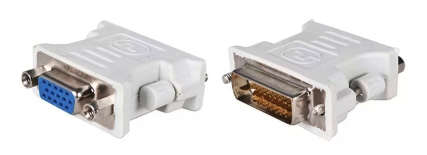 CAB-G020 POWERTECH αντάπτορας DVI 24+1 αρσενικό σε VGA θηλυκό CAB-G020, λευκός - Image 1