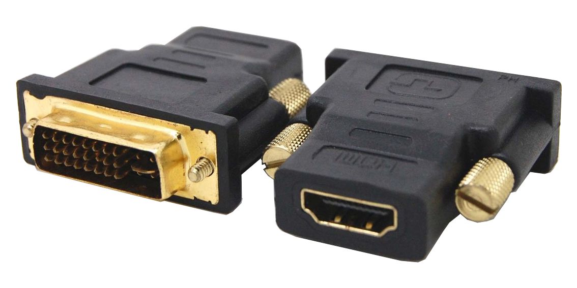 CAB-H056 POWERTECH αντάπτορας DVI-I αρσενικό σε HDMI θηλυκό CAB-H056, μαύρος - Image 1