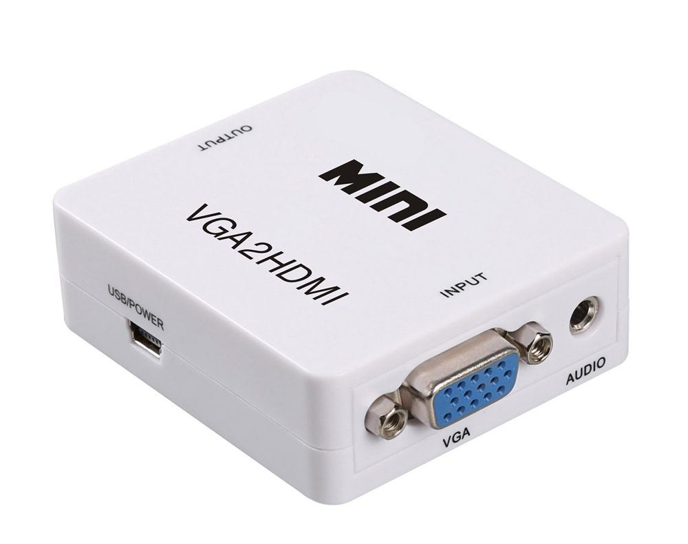 CAB-H107 POWERTECH Video Converter VGA & 3.5mm Audio σε HDMI CAB-H107, Full HD - Image 1