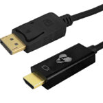 POWERTECH καλώδιο DisplayPort σε HDMI CAB-H183, 4K/30Hz, 21.6 Gbps, 1.5m, μαύρο
