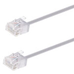 POWERTECH καλώδιο δικτύου CAB-N437, Cat 6A U/UTP, ultra slim, copper, 500MHz, 0.15m, γκρι