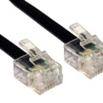 POWERTECH καλώδιο τηλεφώνου RJ11 6P4C CAB-T008, 2m, μαύρο
