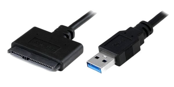POWERTECH καλώδιο σύνδεσης HDD/SSD CAB-U032, USB 3.0 σε SATA 20cm, μαύρο