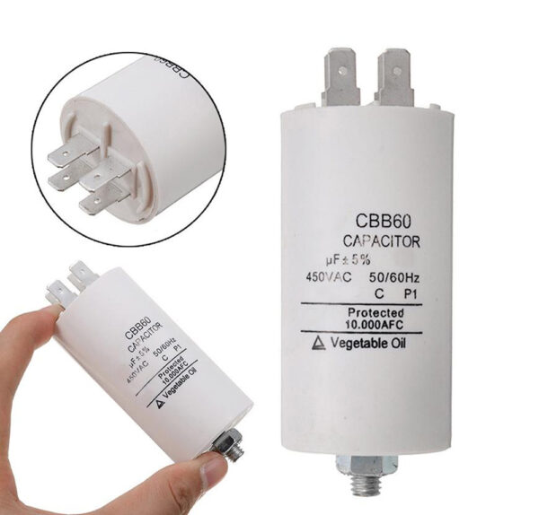 CBB60-55 Πυκνωτής AC μονίμου λειτουργίας FASTON 55μf/450VAC