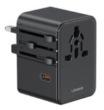 USAMS φορτιστής/αντάπτορας πρίζας CC310, 2x USB & 3x USB-C, universal, 70W, μαύρος