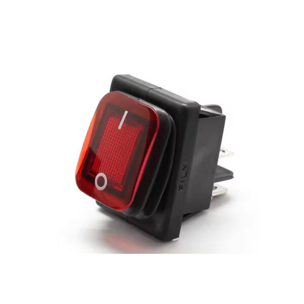 FL3-KCD4-201N-6K/12V Διακόπτης rocker φωτιζόμενος 12V ON-OFF
