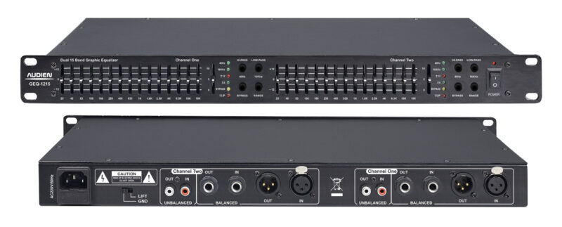 Graphic Equalizer 2x15 Περιοχών με XLR, TRS και RCA - Image 2