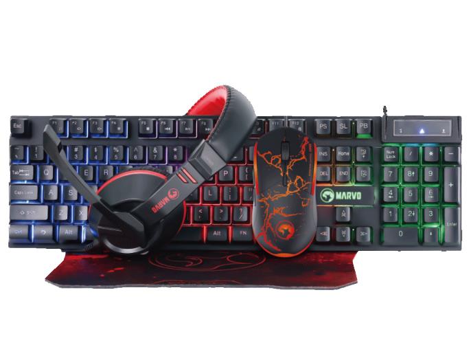 GER-MV-CM409 MARVO CM409 GAMING SET, ΠΛΗΚΤΡΟΛΟΓΙΟ + ΠΟΝΤΙΚΙ + MOUSEPAD + ΑΚΟΥΣΤΙΚΑ - Image 1