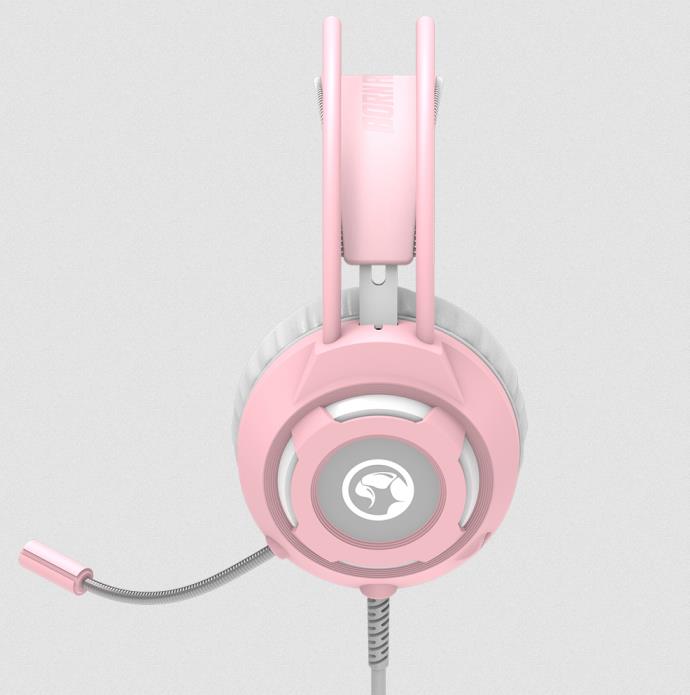 GER-MV-HG8936 MARVO HG8936 USB2.0 WIRED GAMING HEADSET, ΡΟΖ - Image 1