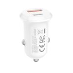 XO CC69 MINI SMART ΦΟΡΤΙΣΤΗΣ ΑΥΤΟΚΙΝΗΤΟΥ, 30W, 1 ΘΥΡΑ PD, 1 ΘΥΡΑ USB, ΛΕΥΚΟΣ