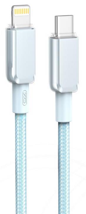 GER-XO-NBQ250-TLBL XO NB-Q250A ΚΑΛΩΔΙΟ ΦΟΡΤΙΣΗΣ TYPEC ΣΕ LIGHTNING, 27W, ΓΑΛΑΖΙΟ - Image 1