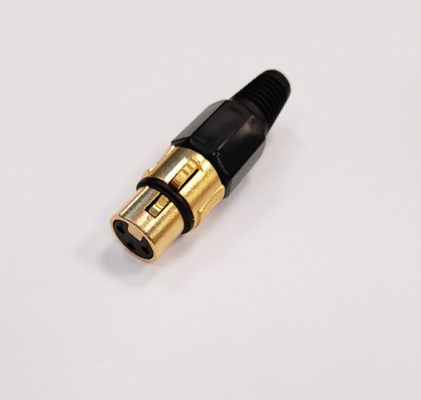 10790/BLACK ΕΠΙΧΡΥΣΟ ΘΗΛΥΚΟ XLR ΜΑΥΡΟ