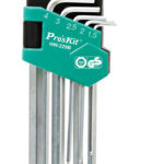 PROSKIT σετ κλειδιά Allen HW-229B σε σχήμα L, 9τμχ