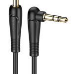 KAKUSIGA καλώδιο ήχου 3.5mm KSC-521, AUX, 90°, HiFi 1m, μαύρο
