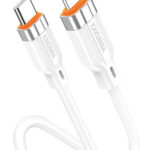 KAKUSIGA καλώδιο Lightning σε USB-C KSC-995, σιλικόνης, 30W, 480Mbps, 1m, λευκό