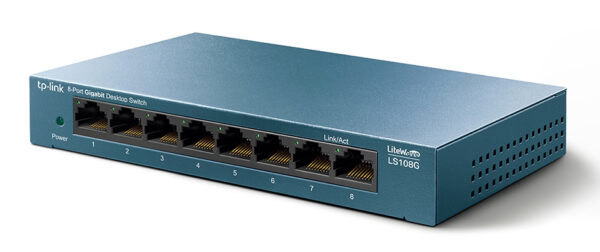 TP-Link Desktop Switch LS108G, 8-port 10/100/1000Mbps, Ver. 1.0