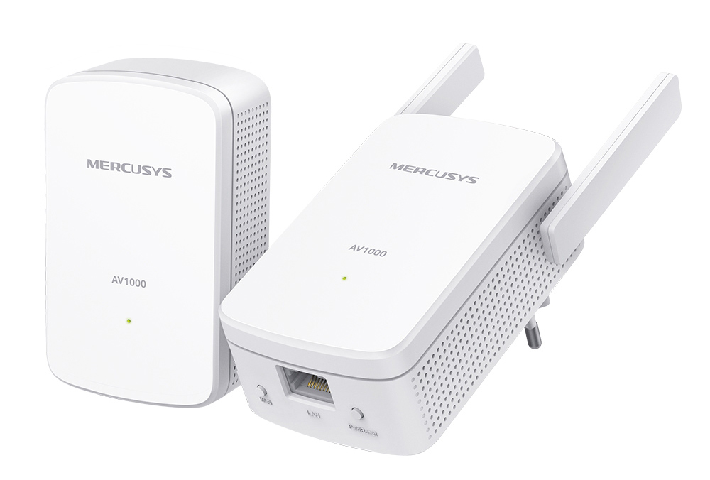 MP510KIT MERCUSYS Powerline Extender MP510 Kit, AV1000 Gigabit, WiFi, Ver: 1.0 - Image 1