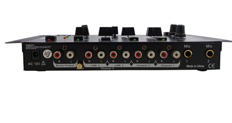 DJ Μίκτης 4 Καναλιών με USB Player και 2 Εισόδους Μικροφώνου - Image 2