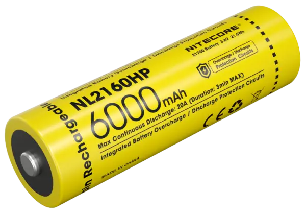 Μπαταρία NITECORE 21700 / 6000mAh / HP (τιμή τεμαχίου)