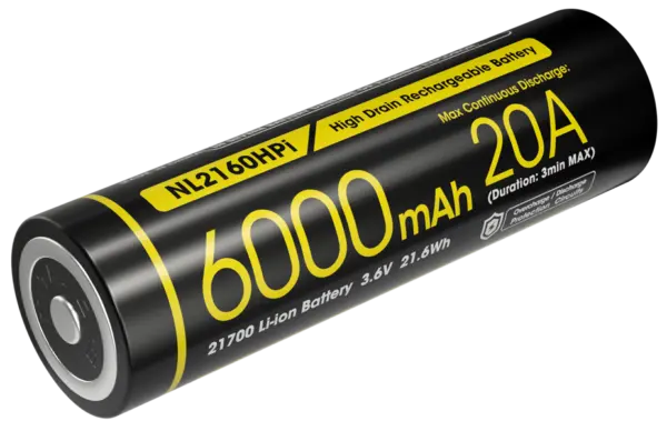 Μπαταρία NITECORE 21700 / 6000mAh / HPi (τιμή τεμαχίου)