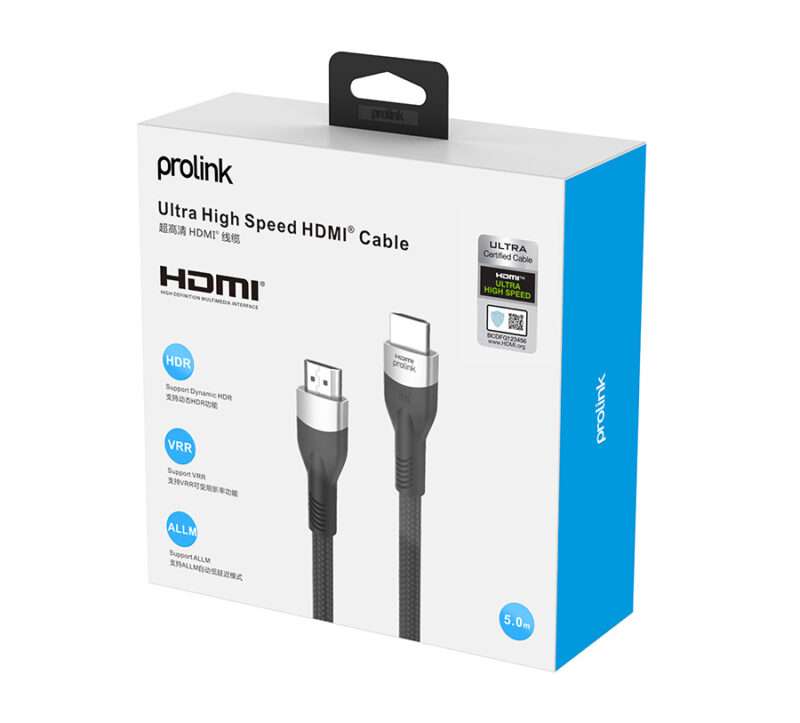 Καλώδιο HDMI 2.1 8K@60Hz 48Gbps 5m Prolink PF331A-0500 - Image 3