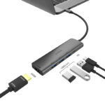 Μετατροπέας typeC σε USBx3 + HDMI + typeC για MAC & IPADpro - Image 2