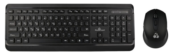 POWERTECH set ποντίκι & πληκτρολόγιο PT-1060, ασύρματο, 1600DPI, μαύρο
