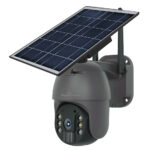 POWERTECH smart ηλιακή κάμερα PT-1175, 3MP, WiFi, SD, PTZ, IP65