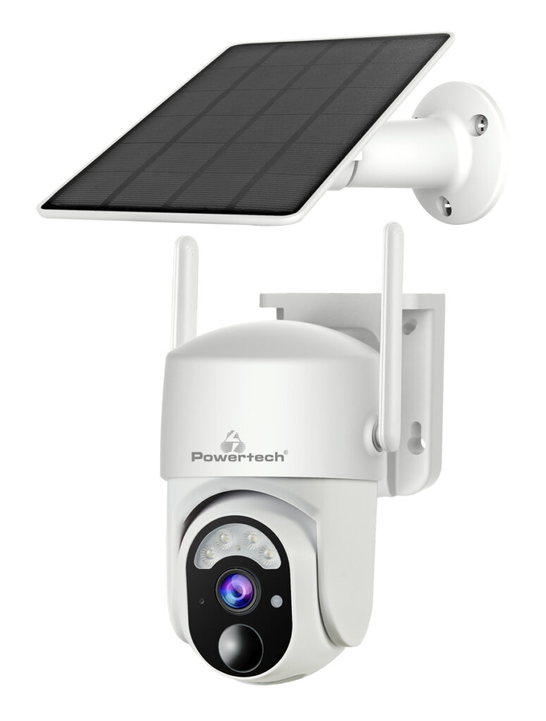 PT-1177 POWERTECH smart ηλιακή κάμερα PT-1177, 4MP, WiFi, SD, PTZ, IP65 - Image 1