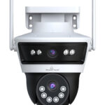 POWERTECH smart κάμερα PT-1340, 3MP, dual lens, WiFi, PTZ, SD, IP65