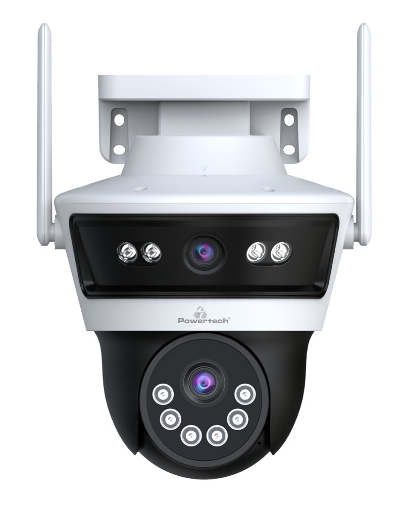PT-1340 POWERTECH smart κάμερα PT-1340, 3MP, dual lens, WiFi, PTZ, SD, IP65 - Image 1