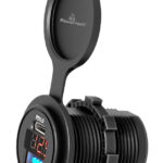 POWERTECH πρίζα USB για σκάφη & οχήματα PTL-005, USB/USB-C 36W, με οθόνη