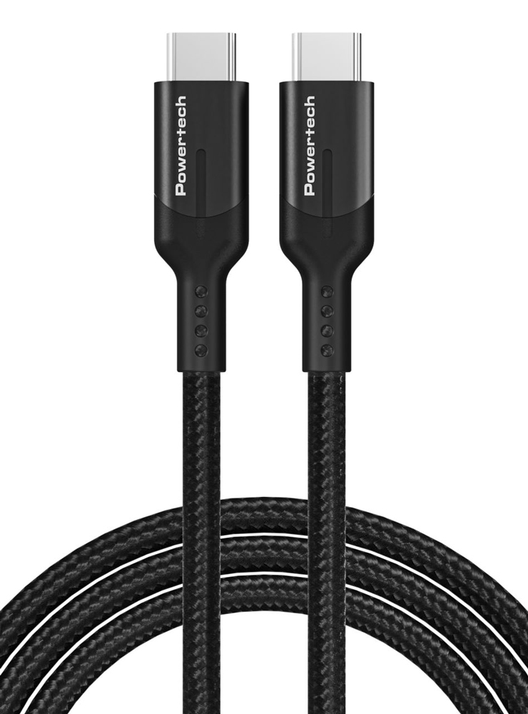 PTR-0140 POWERTECH καλώδιο USB-C PTR-0140, PD 240W 5A, copper, 1m, μαύρο - Image 1