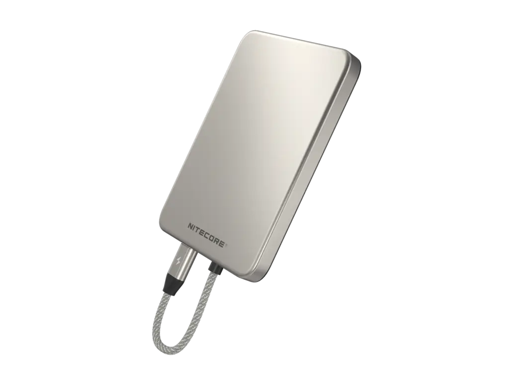 Pocket5_silver_1600_01 POWER BANK NITECORE POCKET 5, 5000ma Ultra Thin Aluminium body, Grey - Image 1