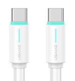 USAMS καλώδιο USB-C US-SJ734, 60W, 480Mbps, 1m, λευκό