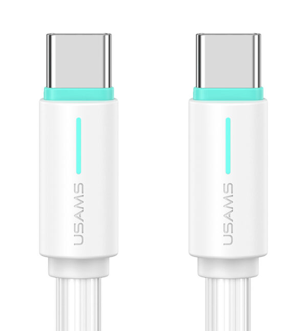 USAMS καλώδιο USB-C US-SJ734, 60W, 480Mbps, 1m, λευκό