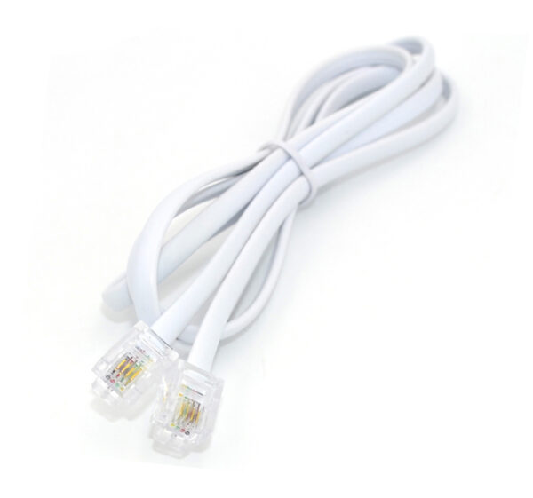 SM134-white-7m Τηλεφωνικό καλώδιο 7μ