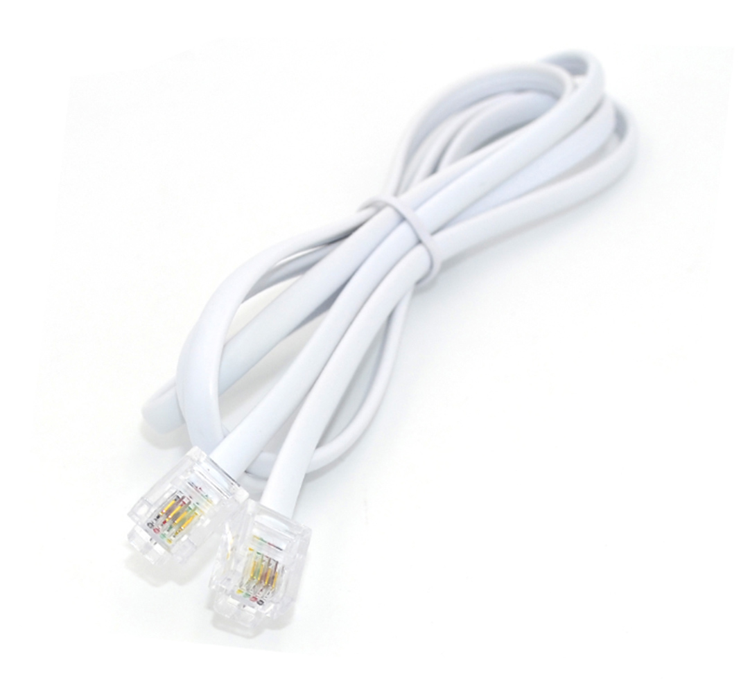 SM134-WHITE6 SM134-white-7m Τηλεφωνικό καλώδιο 7μ - Image 1