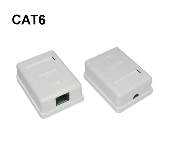 SM610 Μονή εξωτερική  πρίζα 8P8C  CAT6 ΤΥΠΟΥ KRONE