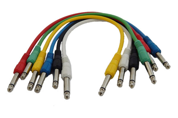 TAC001 6 ΤΕΜΑΧΙΑ ΚΑΡΦΙ 6,3mm - ΚΑΡΦΙ 6,3mm 0,3m