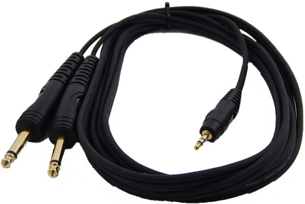 TPC-019A ΚΑΛΩΔΙΟ 2 ΚΑΡΦΙΑ ΑΡΣENIKA 6,3mm - 3,5mm ΑΡΣΕΝΙΚA 3.0m